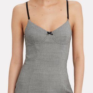 Alexander Wang Houndstooth Fitted Dress 8 Medium